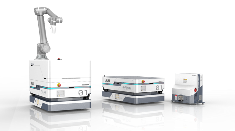 AGGAME數位開發的自主式移動機器人（AMR250M），搭配全向輪並結合AI演算法、2D LiDAR、3D攝影機等技術，協助客戶實現產線全自動化
